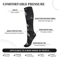 thumbnail image 3 of Lsque Astronaut Sitting On Mercury Planet Pattern Sport Compression Socks for Men & Women 15-20 mmHg Knee High Nurse Pregnant Running Medical and Travel Athletic, 3 of 6