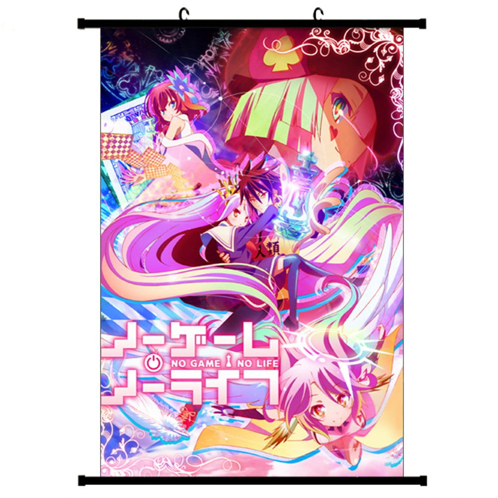 Details about   Anime Wall Scroll Poster NO GAME NO LIFE Jibril Art Home Decor collection Gift 