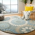 thumbnail image 2 of SAFAVIEH Jardin Dorothea Floral Wool Area Rug, Grey/Blue, 2'6" x 4', 2 of 9