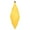 Yellow, variant on Vickerman 8" Yellow Matte Swirl Finial Ornament, Pack of 6