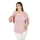 thumbnail image 1 of Blusa de encaje con torerita Roman Fashion /Tallas Extras, 162N (Rosa palo) rosa 42, 1 of 6