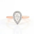 thumbnail image 5 of solitaire jewels 1.3CT Pear Moissanite Halo Engagement Ring For Women, 14K Rose Gold, 5 of 8
