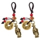 thumbnail image 1 of KAKOWELY 2 llaveros antiguos chinos con monedas y amuletos de la prosperidad., 1 of 5