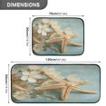 thumbnail image 3 of 2-Piece Kitchen Rugs Set Non-Slip Mats Carpet Floor for Kitchen, Bathroom (19.7"x27.6" & 19.7"x47.2") Starfish with Flowers, 3 of 7