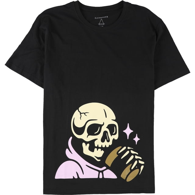 Camiseta Elevenparis Hombre Skeleton Graphic negra M