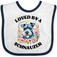 thumbnail image 3 of Inktastic Schnauzer Dog Lover Girls Baby Bib, 3 of 4