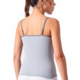 thumbnail image 5 of MOJOGO Cami Tops for Women Lace Trim V Neck Undershirts Slimming Sleeveless Tank Top Basic Layer Tops for Summer Spring Gray L, 5 of 5