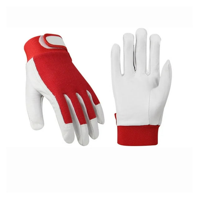 Welding Gloves Safety Protect Anti-Static Heat Shield Soft Pigskin Elastic Knitted Work ,Easy to Use