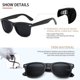 thumbnail image 2 of Gafas de sol FEIDUSUN polarizadas para hombre y mujer, negras, 2 of 6