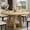 Natural, variant on YOUDENOVA Round Dining Table for 4, 47 Inches Dining Room Table with Wooden Pedestal Base, Circle Kitchen Dinner Tables for Dining Room Kitchen, Natural