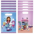 thumbnail image 2 of Bolsas de regalo para fiesta de casa de muñecas Gabby, bolsas de plástico con temática de gato para dulces, para baby shower, fiestas de cumpleaños de niñas y niños, suministros de decoración, 2 of 5