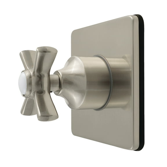 Kingston Brass KS4048ZX Millennium Single-Handle Six-Way Diverter Valve with Square Trim Kit, Brushed Nickel