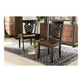 thumbnail image 2 of Baxton Studio Gervais Wood Dining Chair in Two-Tone Dark Brown/Walnut (Set of 2), 2 of 17