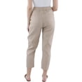 thumbnail image 4 of Calvin Klein Womens Linen Blend Ankle Cropped Pants, 4 of 4