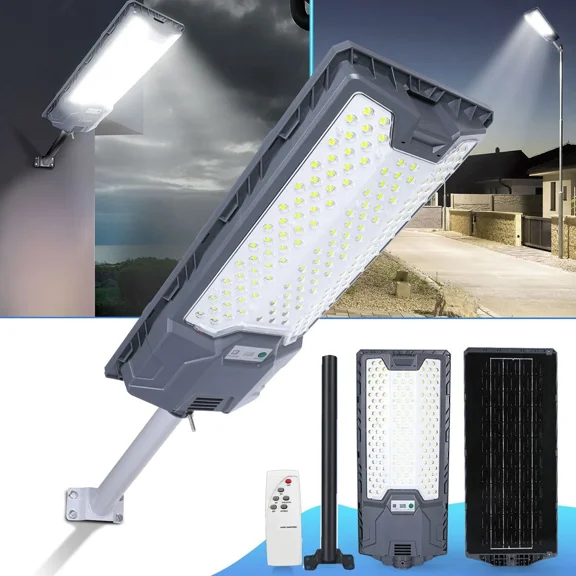 26000000LM Commercial Solar Street Light LED Outdoor Dusk to Dawn Road Area Lamp