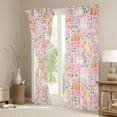 thumbnail image 3 of Castle Fairy Cartoon Rabbits Blackout Curtains Set of 2 (52x84 Each) for Kids Children,Cute Floral Animal Window Curtains,Spring Garden Flowers Curtains and Drapes,Lightweight Room Decor, 3 of 6
