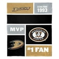 thumbnail image 2 of Anaheim Ducks NHL Colorblock Personalized Silk Touch Throw Blanket, 50" X 60", 2 of 5