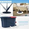 SUGARDAY Spin Mop and Bucket System with Wringer Set for Floors