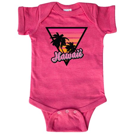 

Inktastic Hawaii with Triangle and Palm Trees Gift Baby Boy or Baby Girl Bodysuit