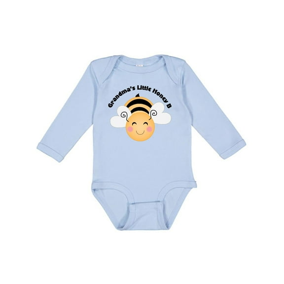 Inktastic Grandma's Little Honey Bee Boys or Girls Long Sleeve Baby Bodysuit