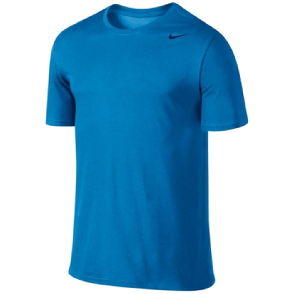 Nike - Nike NEW Blue Aqua Mens Size 2XL Crewneck Dri-Fit Short Sleeve T ...