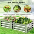 thumbnail image 4 of Outsunny 2' x 2' x 1' 2-Pieces Raised Garden Bed w/ Galvanised Steel Frame, 4 of 10
