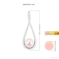thumbnail image 3 of ANGARA Solitaire Japanese Akoya Cultured Pearl Cradle Pendant in 14K White Gold for Women | June Birthstone, Birthday, Anniversary, Jewelry Gift for Women | Pearl Necklace, 3 of 7