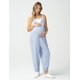 thumbnail image 2 of - overol de mernidad para mujer, estilo casual, con tirantes delgados, pantalones holgados con bolsillos, 2 of 5