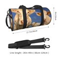 thumbnail image 4 of Bingfone Cows Cattles Print Gym Duffle Backpack for Men Women,Travel Weekender Carry-On Bags with Detachable Back Pack Straps for Traveling Overnight Climb Sports, 4 of 8