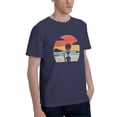 thumbnail image 2 of T-Shirt Basique à Manches Courtes pour Homme Rétro Alien Extraterrestre Espace Bleu Marine 3X-Grand, 2 of 5