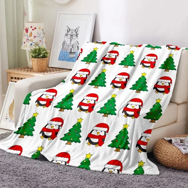 Couverture à motif de flocon de neige pour garçons et filles, thème de Noël léger, jeté de glouton, arbre de Noël, canapé, lit, canapé, festival, cadeau