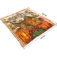 thumbnail image 5 of Pumpkin Fall Blanket Super Soft Sherpa Fleece Blanket, Fall Themed Thanksgiving Gifts for Women, Warm Lightweight Fluffy Fall Throw Blanket for Living Room, Couch, Bed (60'''' x 50''''), 5 of 6
