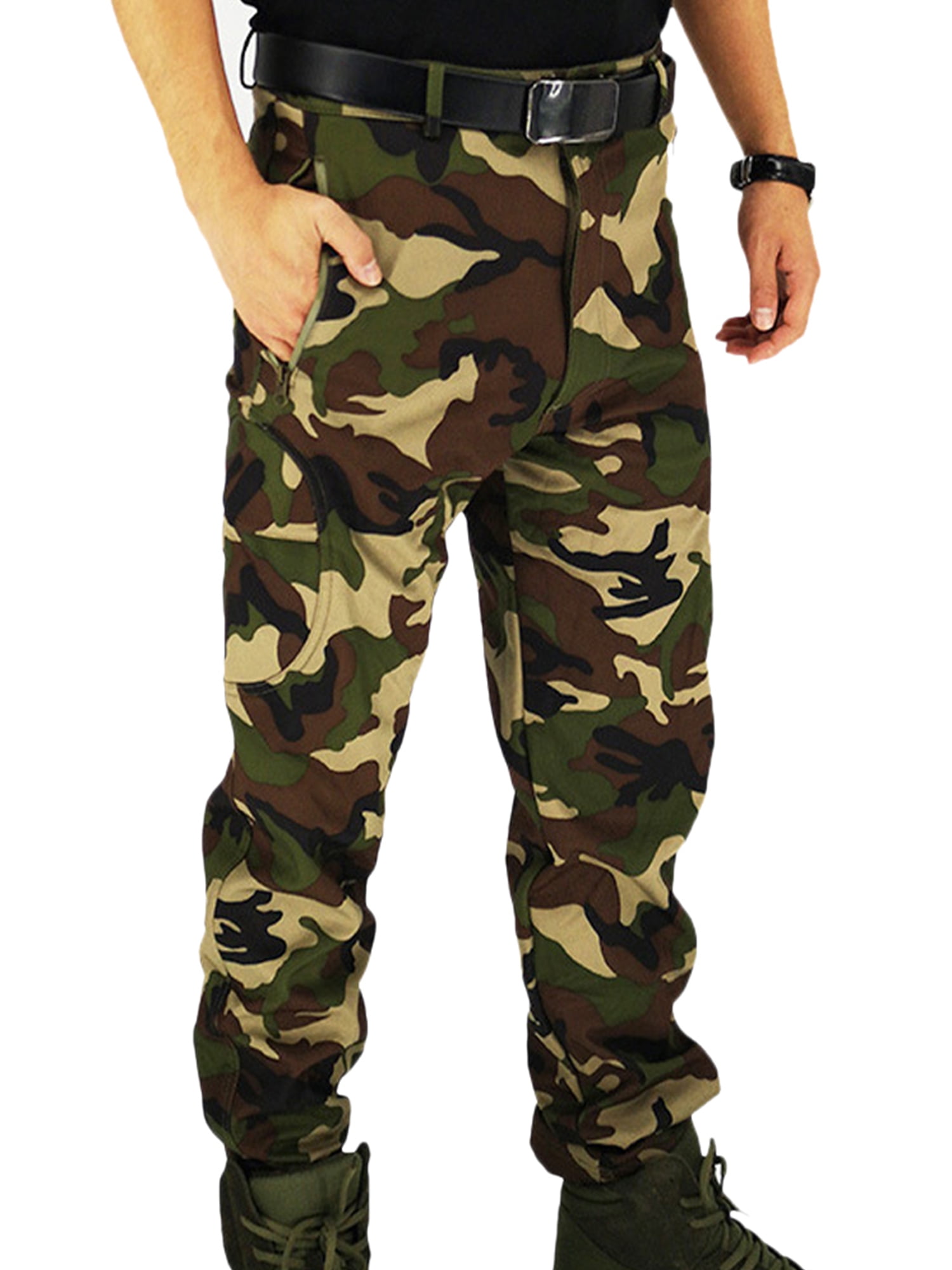 ARMY CARGO CAMO COMBAT MILITARY MENS TROUSERS PANTS CAMOUFLAGE SLACKS CASUAL 