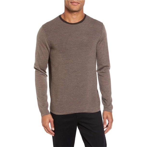 Zachary Prell Mens Huxley Pullover Suéter, Marrón, Grande