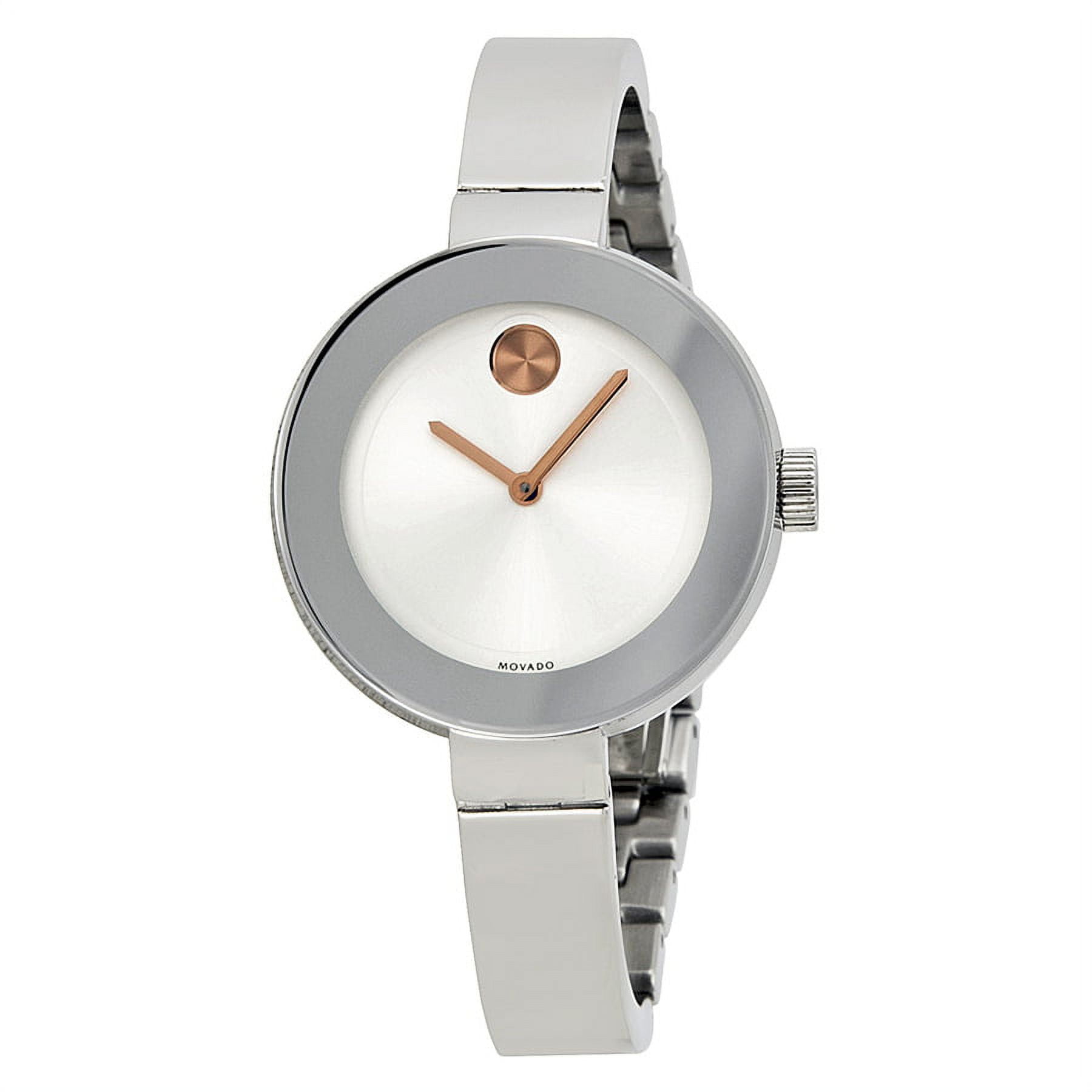 Movado Women's Bold Skinny Silver 34mm Watch 3600194