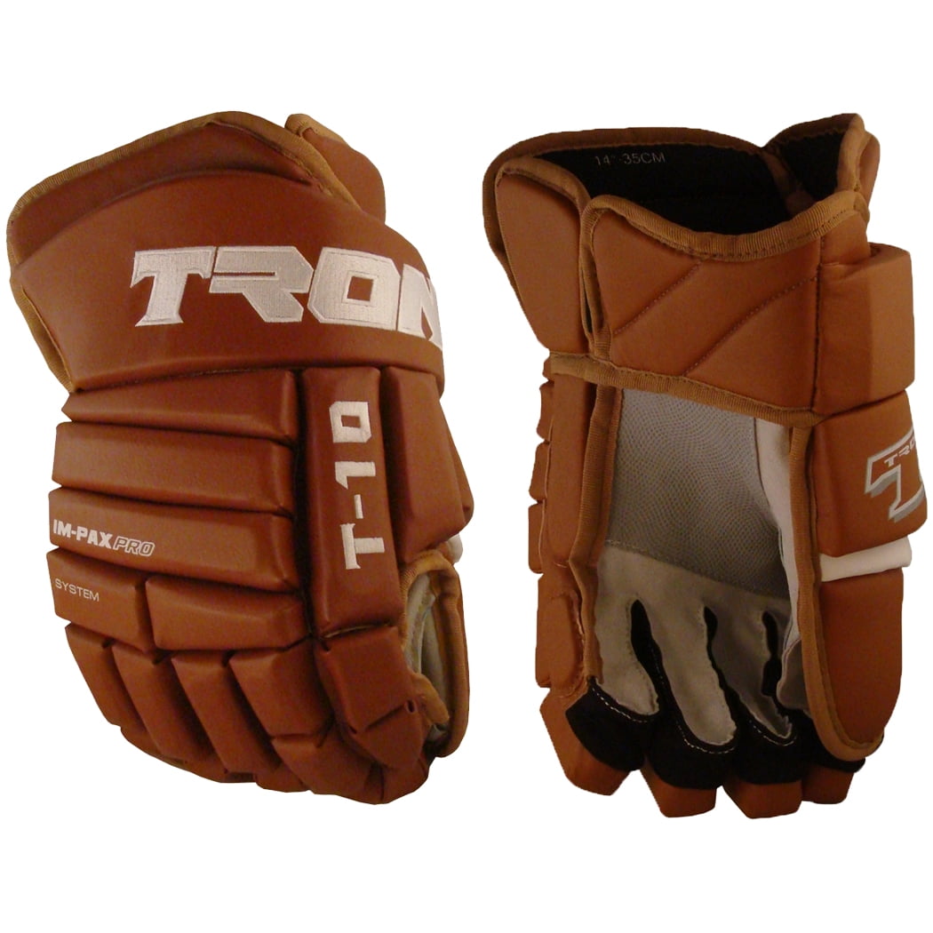 Tron T10 Hockey Gloves (Brown)