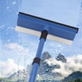 thumbnail image 4 of Extendable Window Squeegee Cleaner with Scraper and Sponge Brush, Professional Glass Cleaning Tool for Home Office Storefront Car Boat Windshield Shower Door Mirror Wiper, 4 of 5