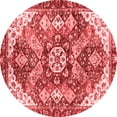 thumbnail image 1 of Ahgly Company Indoor Round Abstract Red Modern Area Rugs, 8' Round, 1 of 4