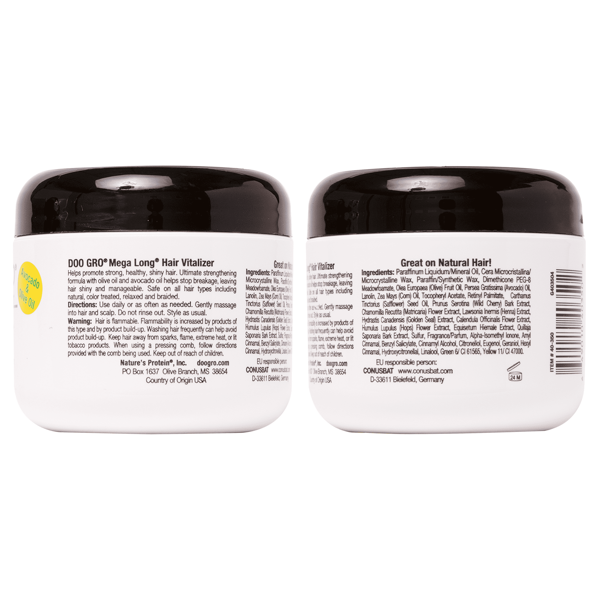 DOO GRO Mega Long Hair Vitalizer, 4 oz (Pack of 2)