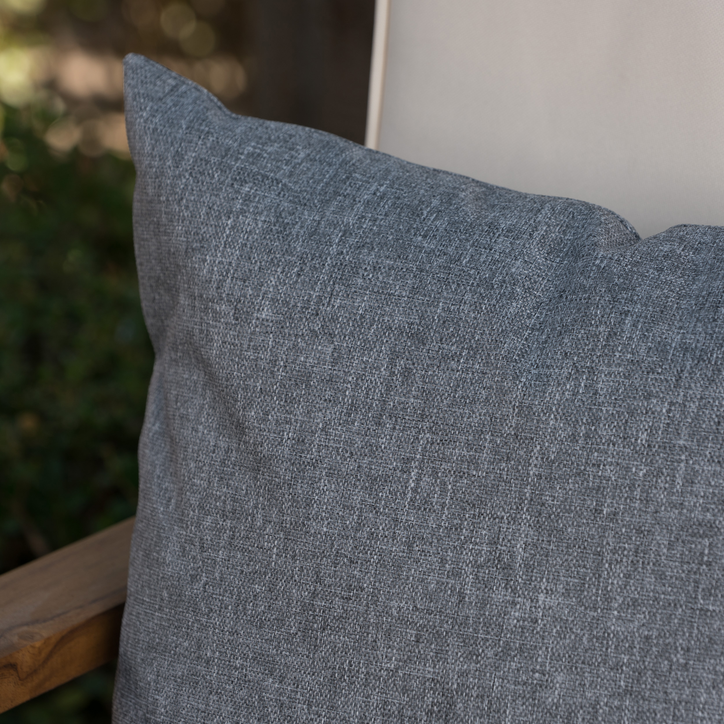 Noble House Coronado 18.5x11.5" Outdoor Fabric Throw Pillow in Gray - image 9 of 11