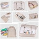 thumbnail image 4 of Minnieouse Bolsa de viaje de tela Oxford 8x, gran capacidad, resistente y duradera, fácil de empacar, Kit de accesorios de viaje Envolturas para manijas de equipaje Beige, 4 of 6