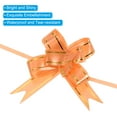 thumbnail image 4 of Uxcell 13 Inch Pull Bows Ribbon Gift Wrapping String Gold Thread Style Decorative Bow Tie Orange 100 Pack, 4 of 6
