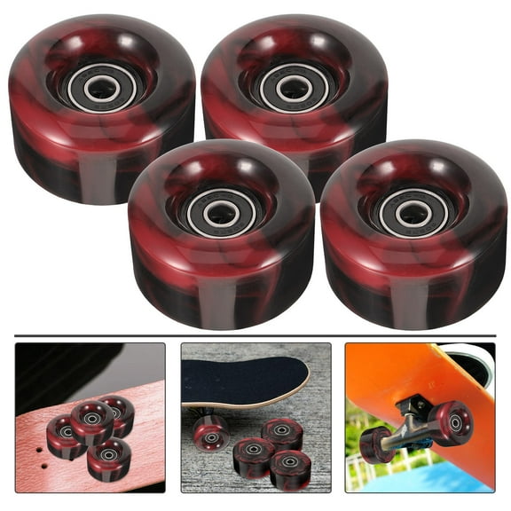 Raindrops 4Pcs Street Skateboard Wheel Stable Durable Assorted Color 2.36x2.36x1.18in