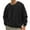 Black, variant on BXINGOHAI Men's casual Crewneck Sweatshirt Thick Loose fit Soft Basic Pullover Sweatshirt Sale Pink,L