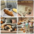 thumbnail image 4 of 19.69 Inch Soft Plush Stuffed Dog Toy, Suitable for Medium/Large Dogs, Chew-Resistant Plaything and Cuddle Companion，Soft Plush（Gray）, 4 of 5