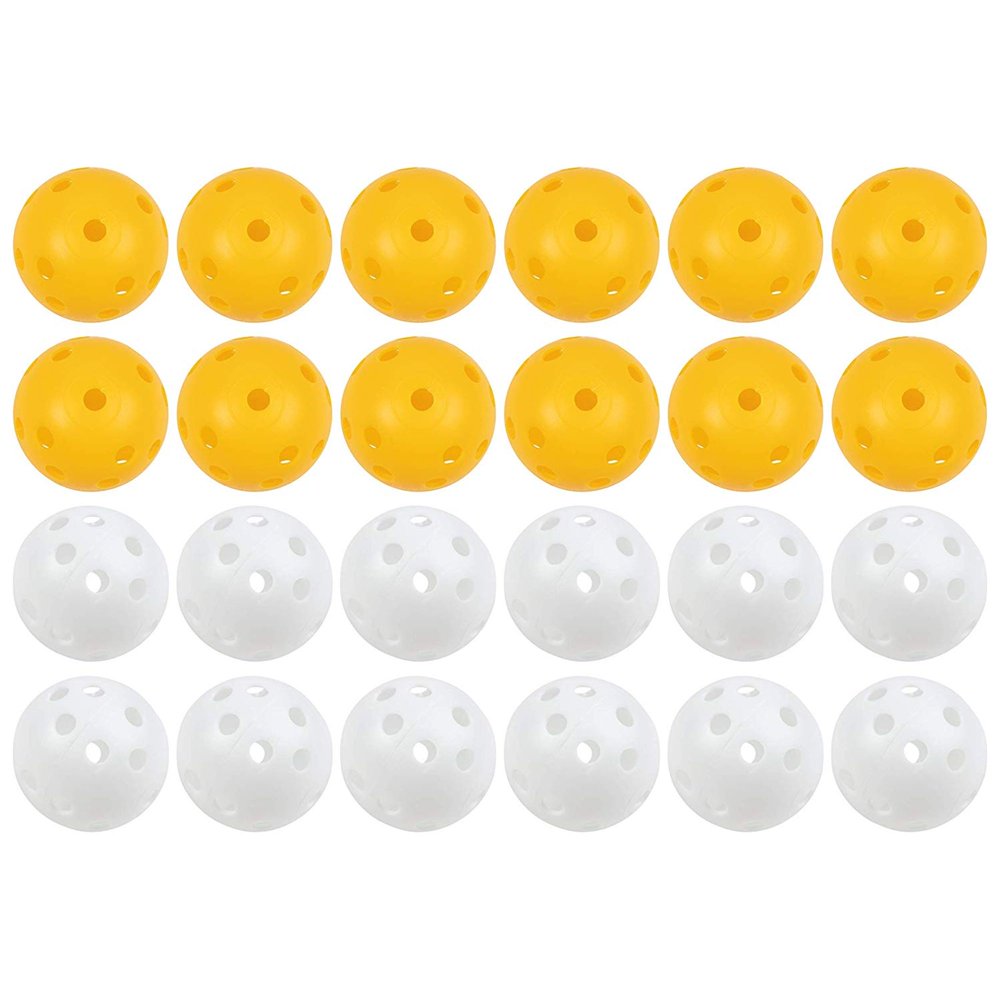 Practice Golf Balls 24Pack Plastic Golf Balls, Golf Training Balls