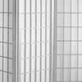 thumbnail image 2 of Oriental Furniture 6 Ft Tall Window Pane Shoji Screen, 4 panels, white color, Traditional, 2 of 3