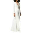 thumbnail image 1 of CAROOTU Combinaisons pour Femmes Mode Design Asymétrique Col en V Profond Taille Haute Robe de Nuit Slim, 1 of 7