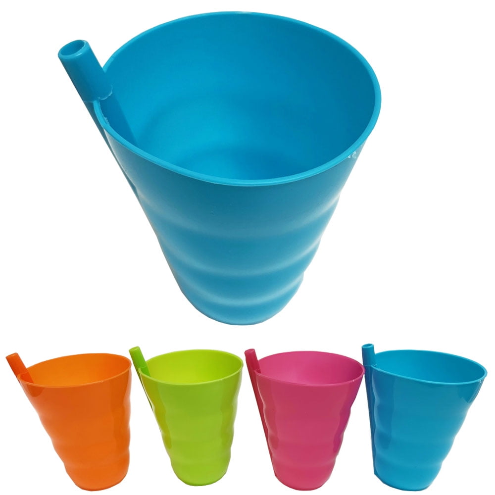Arrow 10oz Sip A Cup with Built in Straw, 6pk - Straw Cups for Toddlers,  Kids Cup with Straw, Plastic Toddler Straw Cup - BPA Free, Dishwasher Safe,  Stackable Kids Cup 