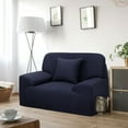 thumbnail image 3 of PiccoCasa Stretch Spandex Sofa Slipcover with Cushion Cover, Small Dark Blue, 3 of 7